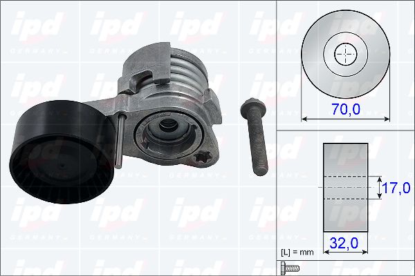 IPD Spriegotājsvira, Ķīļrievu siksna 15-3809