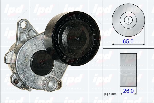 IPD Spriegotājsvira, Ķīļrievu siksna 15-3834