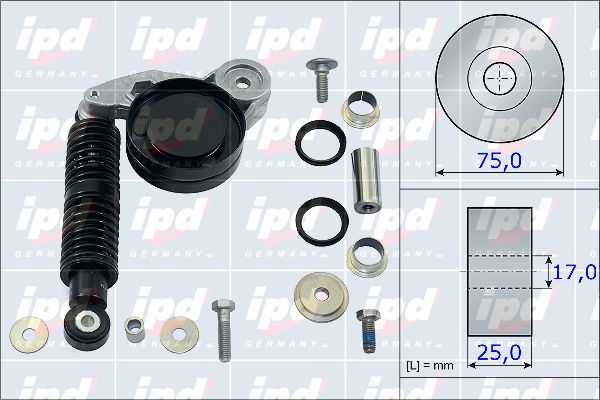 IPD ремонтный комплект, рычаг натяжки поликлинового ре 15-3862