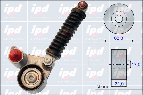 IPD Натяжитель ремня, клиновой зубча 15-3937