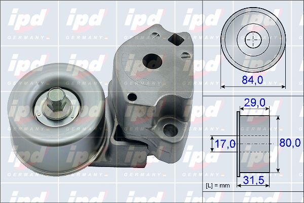 IPD Spriegotājsvira, Ķīļrievu siksna 15-3972