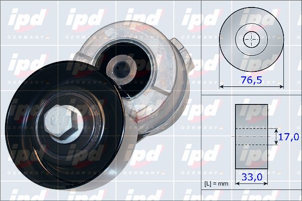 IPD Натяжная планка, поликлиновой ремень 15-3973