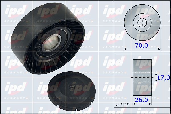 IPD Spriegotājrullītis, Ķīļrievu siksna 15-4002