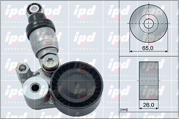 IPD Амортизатор, поликлиновой ремень 15-4126