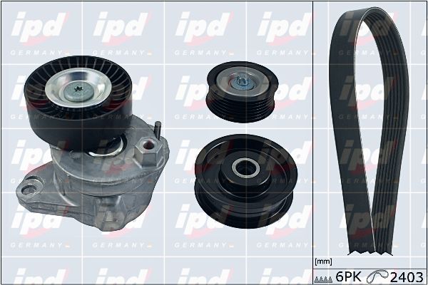 IPD Поликлиновой ременный комплект 20-1839