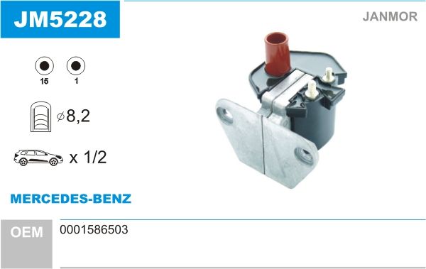 JANMOR Катушка зажигания JM5228