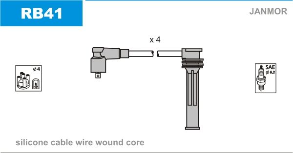JANMOR Augstsprieguma vadu komplekts RB41