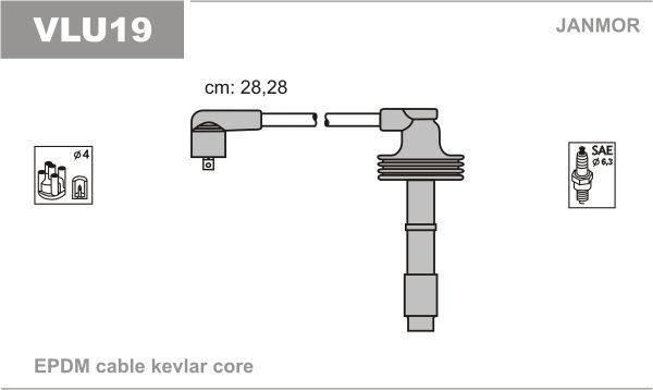 JANMOR Augstsprieguma vadu komplekts VLU19