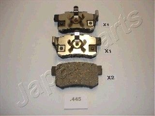 JAPANPARTS Bremžu uzliku kompl., Disku bremzes PP-445AF