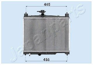 JAPANPARTS Radiators, Motora dzesēšanas sistēma RDA153041