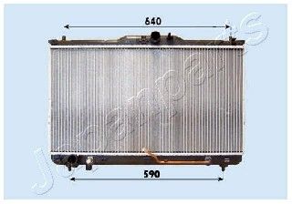 JAPANPARTS Радиатор, охлаждение двигателя RDA283092