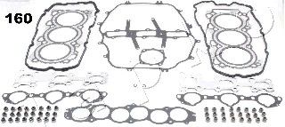 JAPKO Комплект прокладок, головка цилиндра 48160