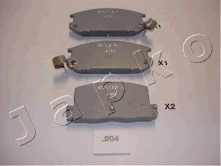 JAPKO Комплект тормозных колодок, дисковый тормоз 51204