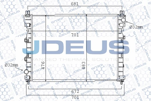 JDEUS Radiators, Motora dzesēšanas sistēma 002M18