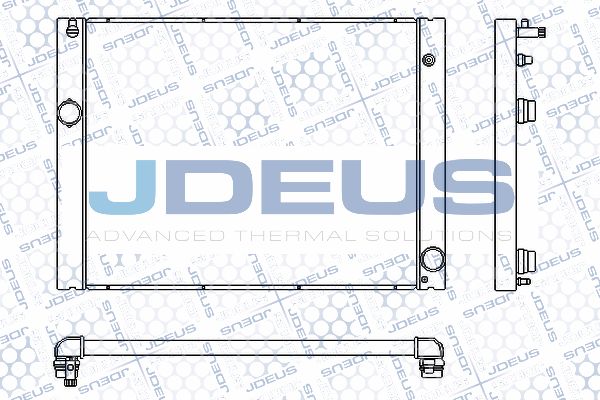 JDEUS Радиатор, охлаждение двигателя 005M28