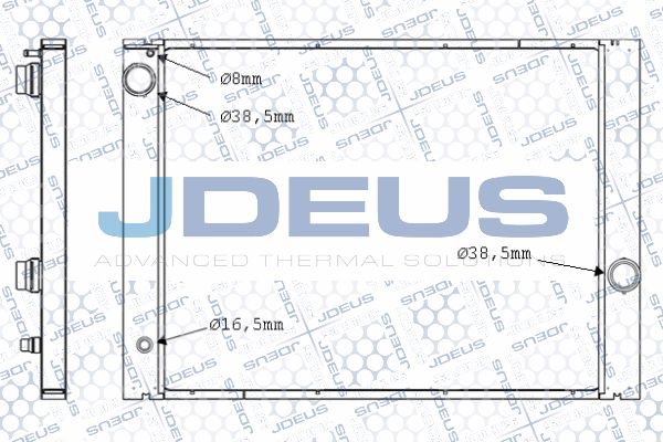 JDEUS Радиатор, охлаждение двигателя 005M33A