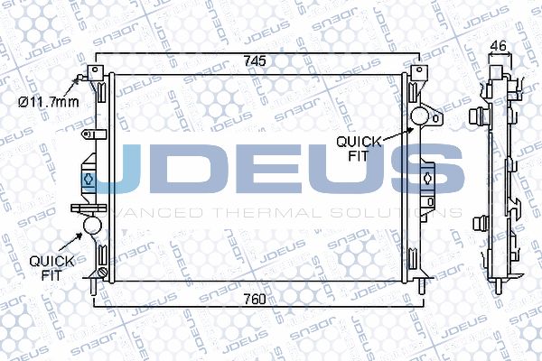 JDEUS Radiators, Motora dzesēšanas sistēma 012M34