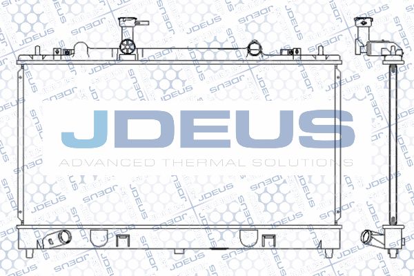 JDEUS Радиатор, охлаждение двигателя 016M29