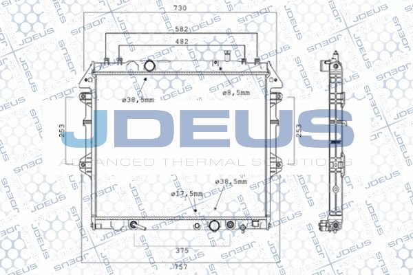 JDEUS Radiators, Motora dzesēšanas sistēma 028M85