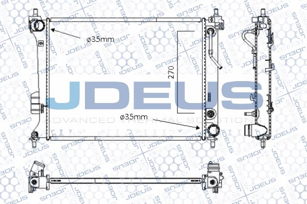 JDEUS Radiators, Motora dzesēšanas sistēma 054M49