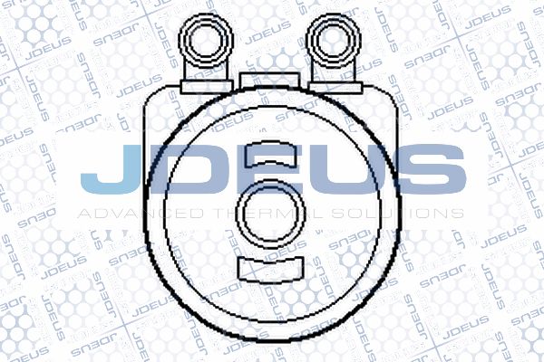 JDEUS масляный радиатор, двигательное масло 407M37A