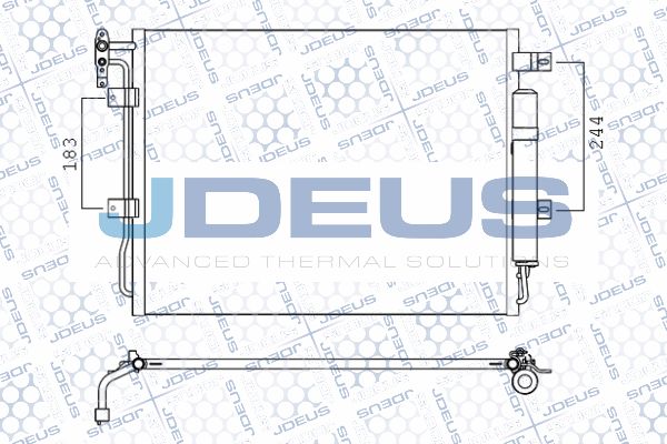 JDEUS Конденсатор, кондиционер 702M27A