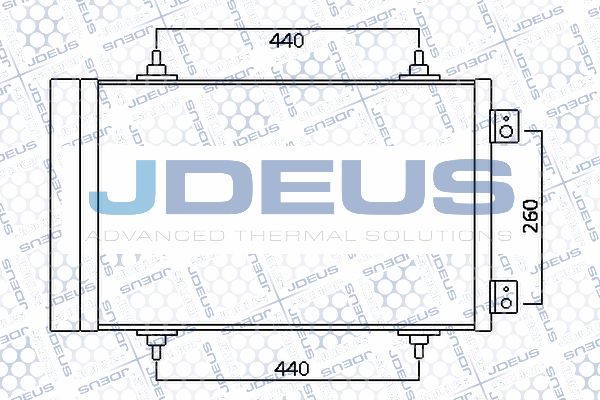 JDEUS Конденсатор, кондиционер 707M27