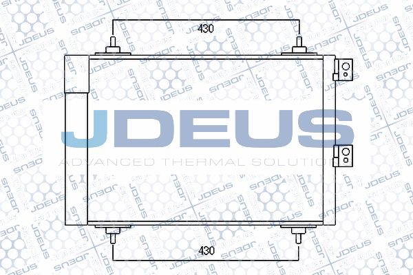 JDEUS Конденсатор, кондиционер 707M58