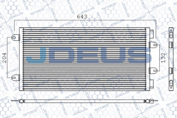 JDEUS Конденсатор, кондиционер 711M60