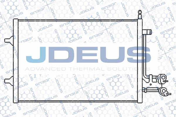 JDEUS Конденсатор, кондиционер 712M27