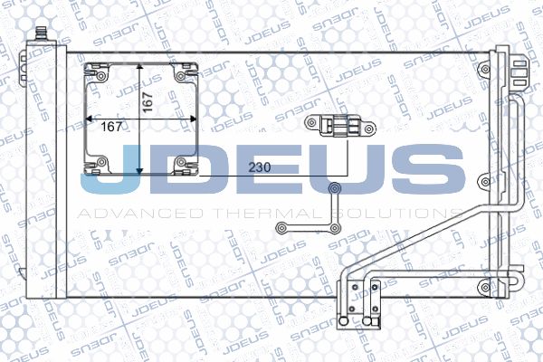 JDEUS Конденсатор, кондиционер 717M42A