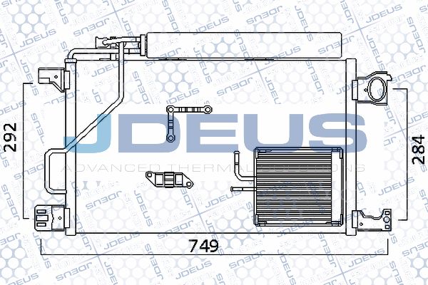 JDEUS Конденсатор, кондиционер 717M44