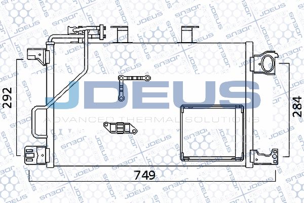 JDEUS Конденсатор, кондиционер 717M44A