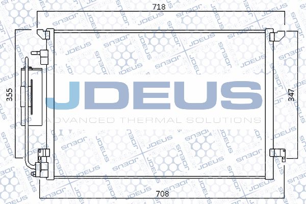 JDEUS Конденсатор, кондиционер 720M57