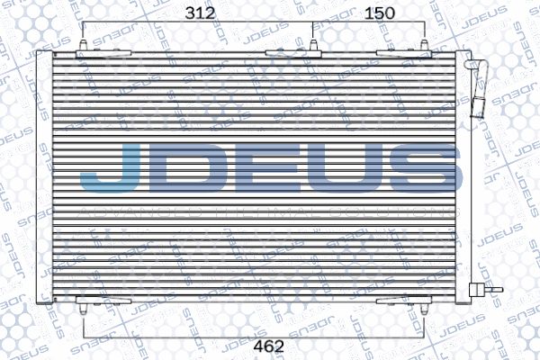 JDEUS Конденсатор, кондиционер 721M50