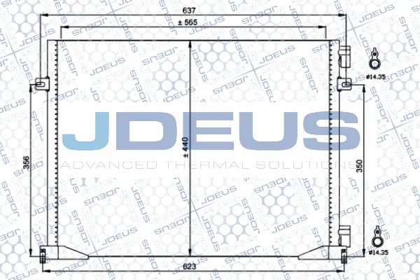 JDEUS Конденсатор, кондиционер 723M27