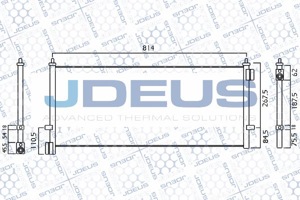 JDEUS Конденсатор, кондиционер 731M06