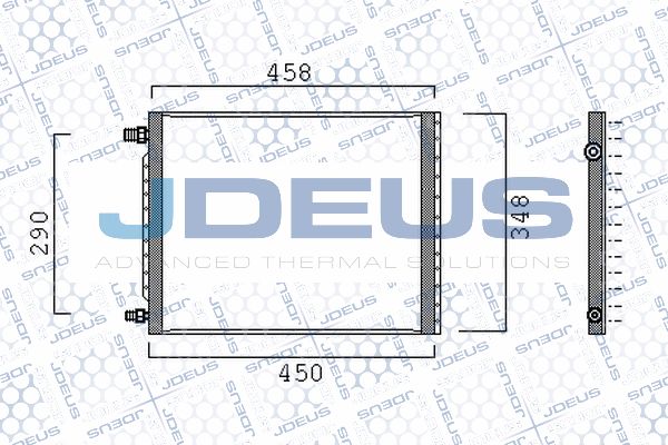 JDEUS Конденсатор, кондиционер 799M08