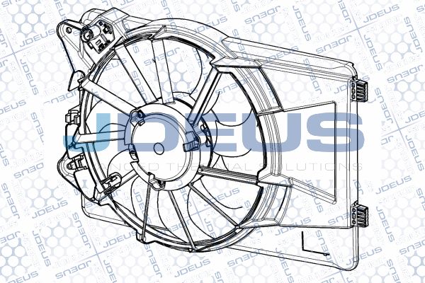 JDEUS Вентилятор, охлаждение двигателя EV150005