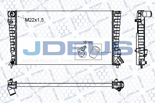 JDEUS Radiators, Motora dzesēšanas sistēma RA0070200