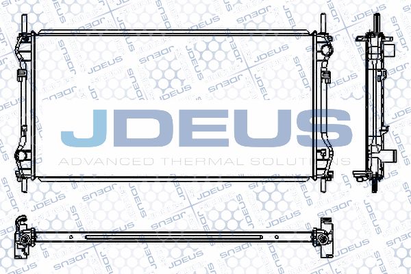 JDEUS Радиатор, охлаждение двигателя RA0121020