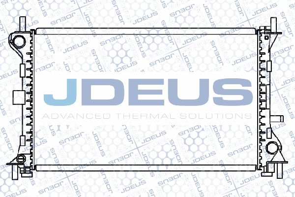 JDEUS Радиатор, охлаждение двигателя RA0121060