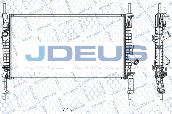 JDEUS Радиатор, охлаждение двигателя RA0121160