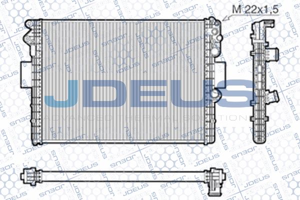 JDEUS Radiators, Motora dzesēšanas sistēma RA0140010