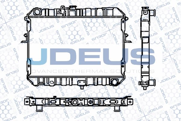 JDEUS Радиатор, охлаждение двигателя RA0160110