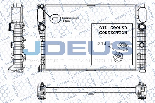 JDEUS Радиатор, охлаждение двигателя RA0170970