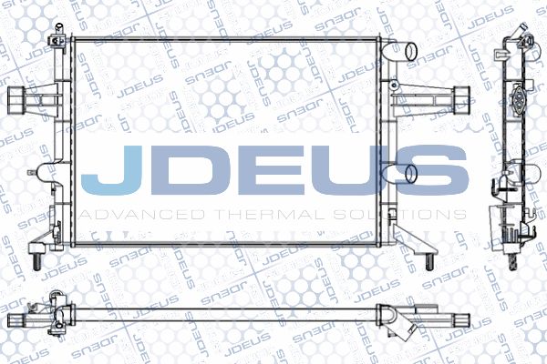 JDEUS Радиатор, охлаждение двигателя RA0200740