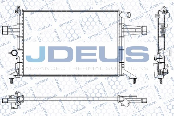JDEUS Радиатор, охлаждение двигателя RA0200760
