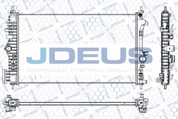 JDEUS Радиатор, охлаждение двигателя RA0201140