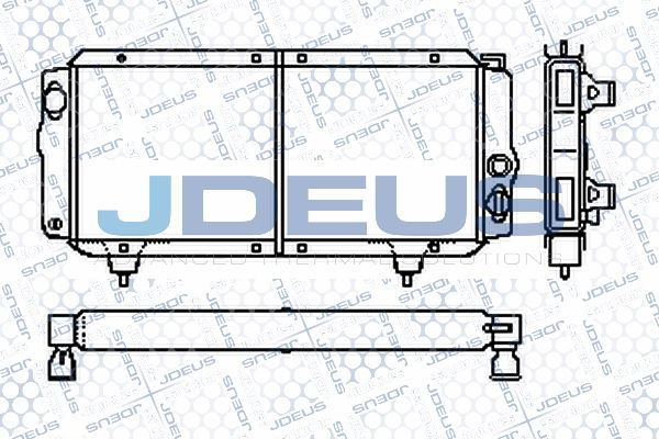 JDEUS Радиатор, охлаждение двигателя RA0210000